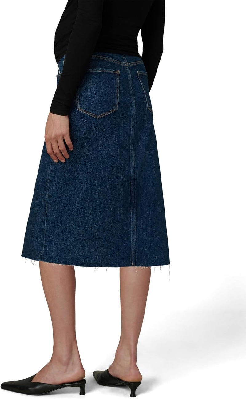 Joe's Womens The Joplin Maternity Denim Knee Length Skirt - Image 1